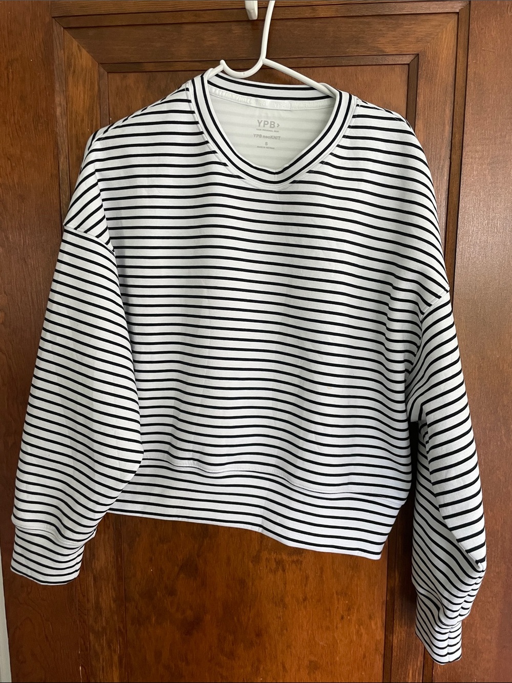 Abercrombie Your Personal Best black & White Striped Women's Sweater